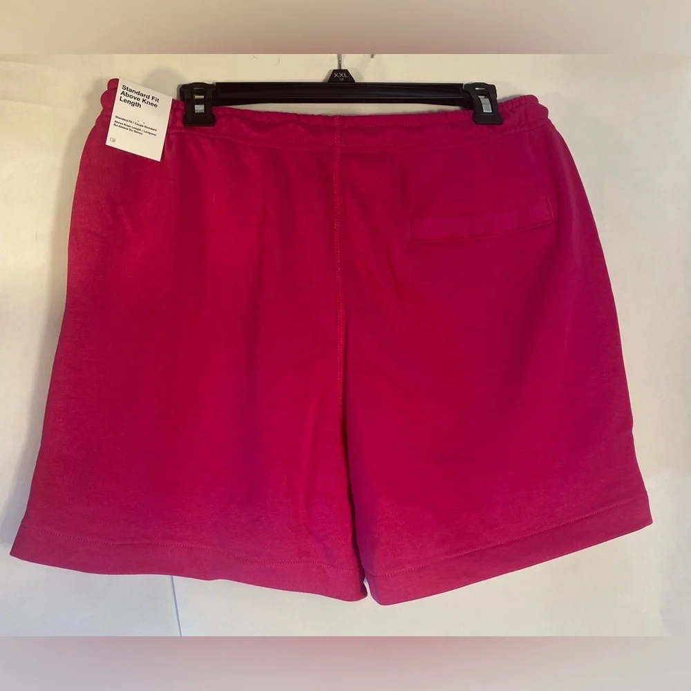NWT Nike French Terry Sweat Shorts Fireberry‎ Pink Palm Trees HJ6879-615 Mens